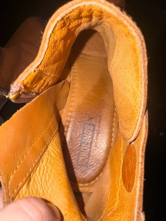 Pikolinos Women's Brown Leather Ankle Booties  - Casual Block Heel ankle rope - Picture 8 of 10